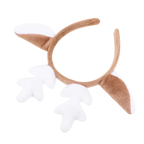 HONITANO Weihnachtliches Rentier Geweih Haarband Plüsch Haarschmuck für Mädchen Party Karneval Cosplay Festliches Stirnband mit Weichem Material für Weihnachtsfeier und Kostüm HONITANO Weihnachtliches Rentier Geweih Haarband Plüsch Haarschmuck für Mädchen Party Karneval Cosplay Festliches Stirnband mit Weichem Material für Weihnachtsfeier und Kostüm von HONITANO