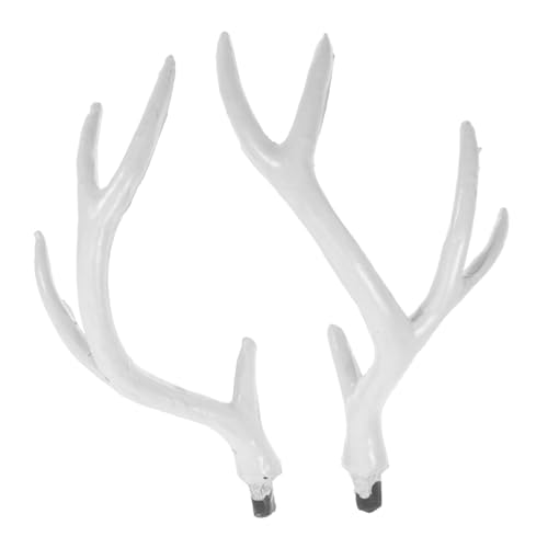 HONITANO Weißes Flauschiges DIY Hirschgeweih Haarreif Lebensecht Gestaltete Rentier Horn Dekoration für Kostümparty Halloween und Weihnachtsbasteln Kreative Kopfschmuck Accessoires HONITANO Weißes Flauschiges DIY Hirschgeweih Haarreif Lebensecht Gestaltete Rentier Horn Dekoration für Kostümparty Halloween und Weihnachtsbasteln Kreative Kopfschmuck Accessoires von HONITANO