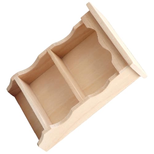 HONITANO Widerstandsfähiges Miniatur Puppenhaus Regal aus Holz Zierliches Mini Wandregal für DIY Puppenhaus Zubehör Dekoratives Kleines Möbelstück für Mikro Landschaften und Kinderzimmer HONITANO Widerstandsfähiges Miniatur Puppenhaus Regal aus Holz Zierliches Mini Wandregal für DIY Puppenhaus Zubehör Dekoratives Kleines Möbelstück für Mikro Landschaften und Kinderzimmer von HONITANO