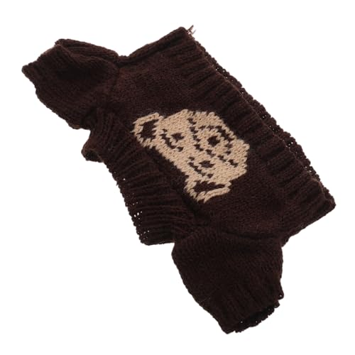 HONITANO Winterlicher Puppenpullover aus Gestricktem Baumwollmischgewebe Kuscheliges Bärenmotiv Plüschspielzeug Kleidung als Puppen Haustierornament für Kreative Verkleidung HONITANO Winterlicher Puppenpullover aus Gestricktem Baumwollmischgewebe Kuscheliges Bärenmotiv Plüschspielzeug Kleidung als Puppen Haustierornament für Kreative Verkleidung von HONITANO