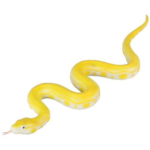 HONITANO künstliche Schlange für kinderspielzeug krabbelspielzeug zabawki stymulujące rozwój Simulation Snake Schlange Requisiten kleine Schlangenmodelle Yellow von HONITANO