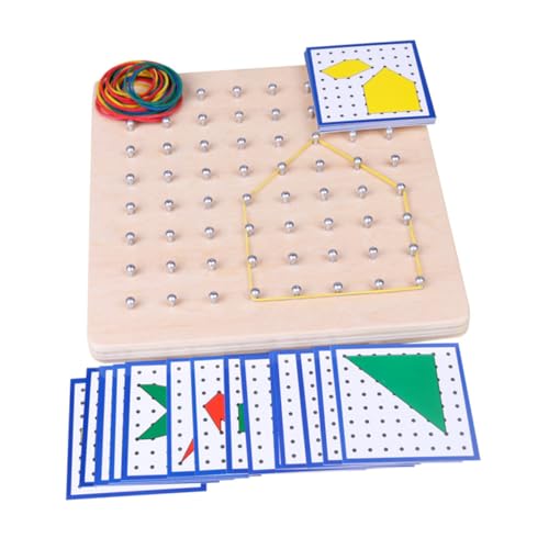 HONITANO pädagogische geometrische nagelplatte Puzzle rätselbuch Kid Toys für kindergeschenke Kreatives Puzzle für kinderspielzeug Bambus HONITANO pädagogische geometrische nagelplatte Puzzle rätselbuch Kid Toys für kindergeschenke Kreatives Puzzle für kinderspielzeug Bambus von HONITANO