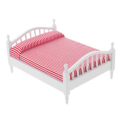 HONITANO puppenhaus doppelbett Puppenhausmöbel Mini Babypuppe puppenstubenmöbel Dollhouse Furniture DIY Schlafzimmer Dekoration Puppenhausdekoration Puppenhausverzierungen Birkensperrholz HONITANO puppenhaus doppelbett Puppenhausmöbel Mini Babypuppe puppenstubenmöbel Dollhouse Furniture DIY Schlafzimmer Dekoration Puppenhausdekoration Puppenhausverzierungen Birkensperrholz von HONITANO