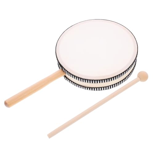 HONMEET 1 Set Handtrommelinstrument Mit Trommelstock Für Kinder, Anfänger, Handtrommel Aus Holz, Percussion HONMEET 1 Set Handtrommelinstrument Mit Trommelstock Für Kinder, Anfänger, Handtrommel Aus Holz, Percussion von HONMEET
