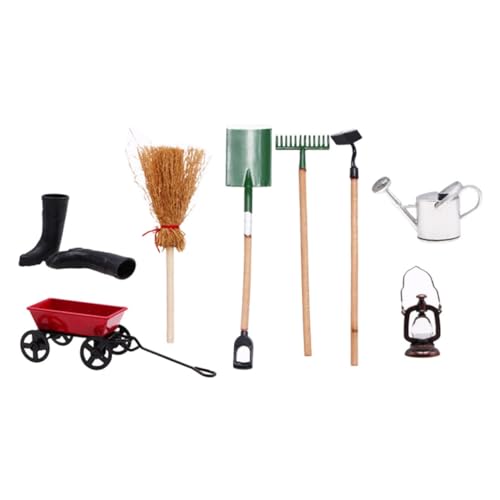 HONMEET 1 Set Miniatur Gartenwerkzeuge Miniatur Dekoration Für Mikrolandschaften Und Puppenhäuser Zubehör Für Kreative Gartenprojekte 9 Teiliges Set Aus Hochwertigen Materialien HONMEET 1 Set Miniatur Gartenwerkzeuge Miniatur Dekoration Für Mikrolandschaften Und Puppenhäuser Zubehör Für Kreative Gartenprojekte 9 Teiliges Set Aus Hochwertigen Materialien von HONMEET