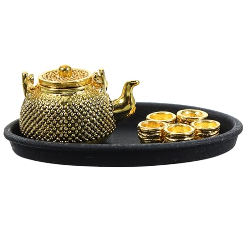 HONMEET Miniatur-teeservice Küche Mini-tassen Mini Metallküchengeräte Rollenspielzubehör Miniaturutensilien Kreativ von HONMEET