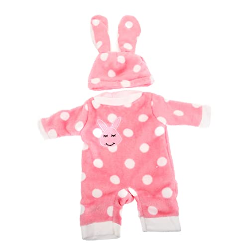 HONMEET 1 Set Puppenkleidung Für ädchenpuppe üßes Schlafanzug Set Mit Punkten Und Hasenmotiv Ideal Für Und Puppenliebhaber von HONMEET