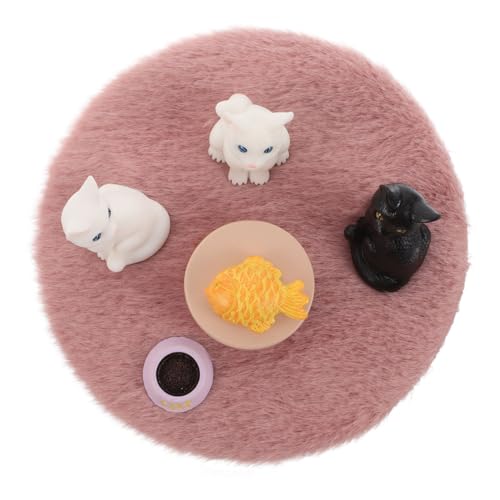 HONMEET Set 7 Stück Plüsch Landschaft Puppenhaus Zubehör Dinge Home Decor Figuren von HONMEET