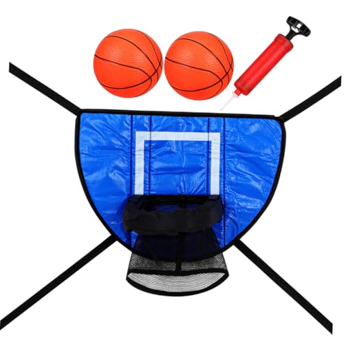 HONMEET 1 Set Trampoline Basketballspiel-Set Abnehmbarer Trampolin-basketballkorb Dunking-toraufsatz Mit Pumpe Und Bällen Für Kinder HONMEET 1 Set Trampoline Basketballspiel-Set Abnehmbarer Trampolin-basketballkorb Dunking-toraufsatz Mit Pumpe Und Bällen Für Kinder von HONMEET