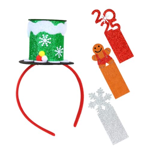 HONMEET 1 Set Weihnachts-zylinder-stirnband, Weihnachtsfeier, Unverzichtbare Weihnachts-kopfbedeckung Mit Ersatzkarten Für Neujahrsfeiern, Cosplay Und Festliche Zusammenkünfte HONMEET 1 Set Weihnachts-zylinder-stirnband, Weihnachtsfeier, Unverzichtbare Weihnachts-kopfbedeckung Mit Ersatzkarten Für Neujahrsfeiern, Cosplay Und Festliche Zusammenkünfte von HONMEET