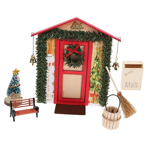 HONMEET Weihnachtsdeko 1 Set Weihnachtsdekoration Für Puppenhaus Miniature Tür Mit Zubehör Für Festliche DIY Puppenhaus Ornament Set Ideal Für Und Weihnachten Puppen Puppenhaus HONMEET Weihnachtsdeko 1 Set Weihnachtsdekoration Für Puppenhaus Miniature Tür Mit Zubehör Für Festliche DIY Puppenhaus Ornament Set Ideal Für Und Weihnachten Puppen Puppenhaus von HONMEET