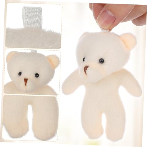 HONMEET 10 Stück Mini Plüschbären Anhänger Weiche Kuscheltier Schlüsselanhänger Leichtes Hängendes Bärenspielzeug Für Rucksack Dekoration Partygeschenke Niedliche Teddybär Deko von HONMEET