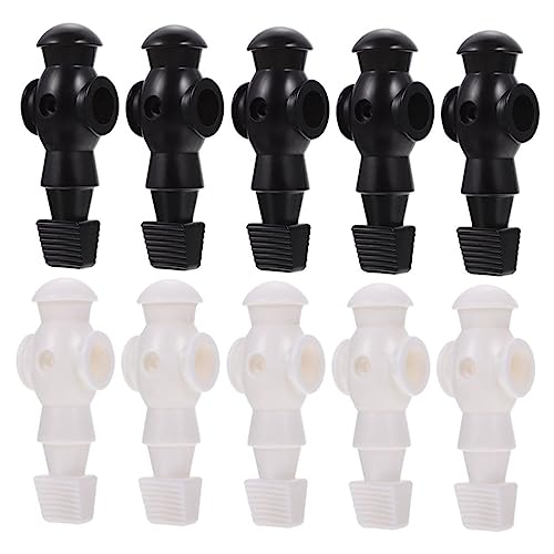 HONMEET 10 Stück Teiliges Fußballspieler Ersatzteile für Tischfußball aus Langlebigem Resin Verschleißfest Farblich Klar Getrennt Kompatibel mit Standard kickerstangen für Intensives von HONMEET