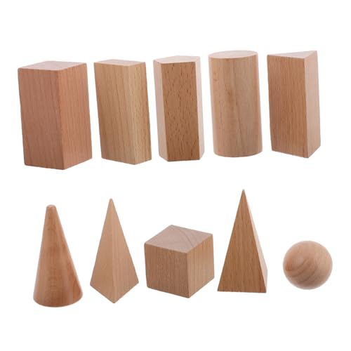 HONMEET 10 Stück Teiliges Geometrische Formen für Grundschule Stabiles Lernspielzeug zum Formen Sortieren Fördert Räumliches Denken für Klassenzimmer und Zuhause Kompakt und Vielseitig von HONMEET