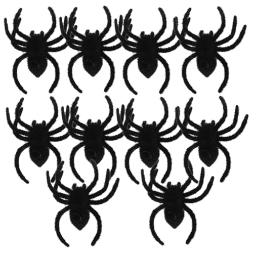 HONMEET 10 Stück Teiliges Halloween Spinnen Deko- Realistische Schwarze Spinnen Spielzeuge Feine Verarbeitung Langlebig für Gruselpartys Streichaktionen und Festivaldekoration HONMEET 10 Stück Teiliges Halloween Spinnen Deko- Realistische Schwarze Spinnen Spielzeuge Feine Verarbeitung Langlebig für Gruselpartys Streichaktionen und Festivaldekoration von HONMEET