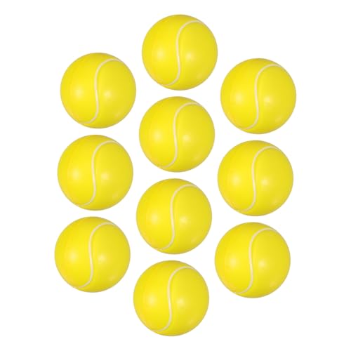 HONMEET 10 Stück Teiliges Stressbälle aus Weichem Schaumstoff Mini Tennisbälle mit Elastischer Oberfläche Tragbare Anti Stress Spielzeuge für Jungen und Mädchen für Geburtstag und von HONMEET