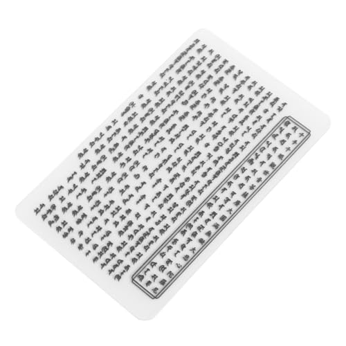 HONMEET 10 Stück Transparente Sanskrit Amulettkarten Klares Buddhistisches Symbol Feng Shui Schutzkartenset Multifunktionaler Einsatz Für Lesezeichen Etiketten Dekorationen HONMEET 10 Stück Transparente Sanskrit Amulettkarten Klares Buddhistisches Symbol Feng Shui Schutzkartenset Multifunktionaler Einsatz Für Lesezeichen Etiketten Dekorationen von HONMEET