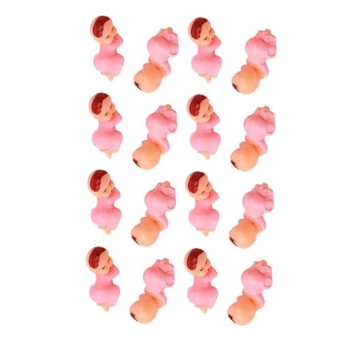 HONMEET 100 Stück Teiliges Badewannenspielzeug Kleine Rosa Schlafpuppe Sichere Glatte Figuren für Kleinkinder Fördert Koordination und Fantasie Geschenk für Dusche und Geburtstag von HONMEET