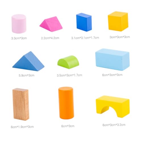 HONMEET 100 Stück Teiliges Holz bauspielzeug Bausteine Geometrisch Bunt Pädagogisch Sicher Für Jungen Mädchen Kreatives Steckspielzeug Geschenk HONMEET 100 Stück Teiliges Holz bauspielzeug Bausteine Geometrisch Bunt Pädagogisch Sicher Für Jungen Mädchen Kreatives Steckspielzeug Geschenk von HONMEET