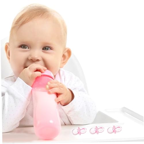 HONMEET 100 Stück Teiliges Mini mit Rosa Satinband Shower Party Dekoration und Bunte Freie Beruhigungsspielzeuge für Babyparty und Geburtstagsfeier von HONMEET