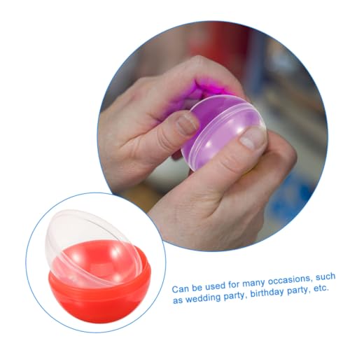 HONMEET 100 Stück Transparente Befüllbare Kunststoffkugeln Vielseitige Aufbewahrungsbehälter für Partygeschenke Süßigkeiten Basteln Hochzeit und Geburtstag Glatte Oberfläche Sicher und HONMEET 100 Stück Transparente Befüllbare Kunststoffkugeln Vielseitige Aufbewahrungsbehälter für Partygeschenke Süßigkeiten Basteln Hochzeit und Geburtstag Glatte Oberfläche Sicher und von HONMEET