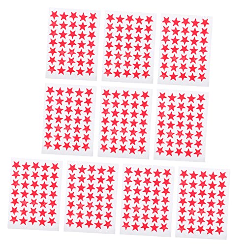 HONMEET 10Blätter Selbstklebende Aufkleber Rote Belohnungssticker für Schule Büro und Zuhause Motivationsaufkleber für Schulsachen HONMEET 10Blätter Selbstklebende Aufkleber Rote Belohnungssticker für Schule Büro und Zuhause Motivationsaufkleber für Schulsachen von HONMEET