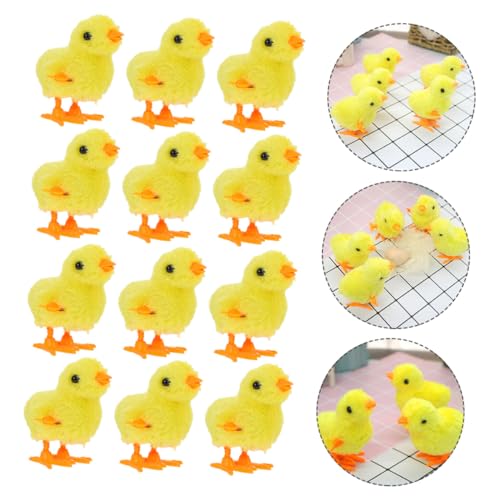 HONMEET 12 Stück Teiliges Niedliche Aufziehküken Plüschspielzeug aus Weichem Material Kindgerecht Handlich Fördert Feinmotorik und Fantasie für Kindergeburtstage und Osterdekoration HONMEET 12 Stück Teiliges Niedliche Aufziehküken Plüschspielzeug aus Weichem Material Kindgerecht Handlich Fördert Feinmotorik und Fantasie für Kindergeburtstage und Osterdekoration von HONMEET