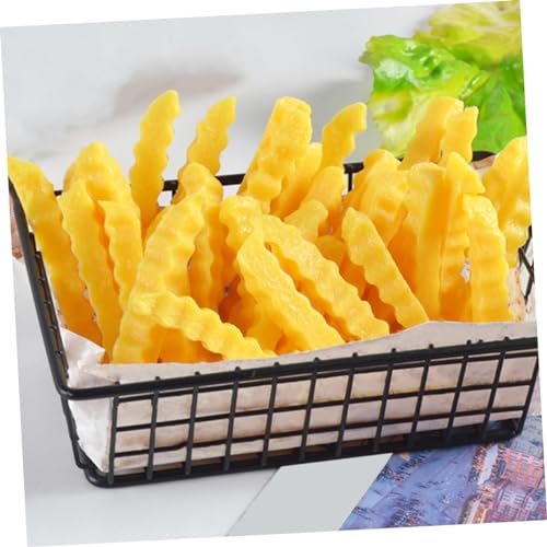 HONMEET 12 Stück Teiliges PVC Fake Food Pommes Frites Deko Realistische Simulation von Kartoffelstäbchen für Fotografie und Party Dekoration von HONMEET