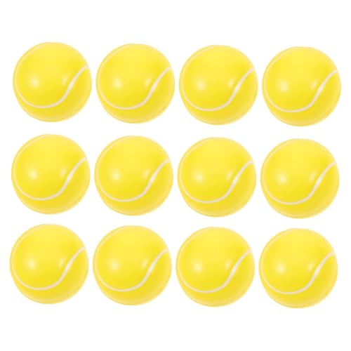 HONMEET 12 Stück Teiliges Tennis Stressbälle aus Schaumstoff Weiche Elastische Anti Stress knautschbälle für Erwachsene und Lustiges Squeeze als Party Goodies Bag Füller HONMEET 12 Stück Teiliges Tennis Stressbälle aus Schaumstoff Weiche Elastische Anti Stress knautschbälle für Erwachsene und Lustiges Squeeze als Party Goodies Bag Füller von HONMEET