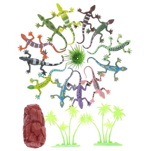 HONMEET 12Stücke Teiliges Eidechsenmodell Simulierte Reptilienfiguren für Kreatives Lernspielzeug für Dekoration für Zuhause oder Garten HONMEET 12Stücke Teiliges Eidechsenmodell Simulierte Reptilienfiguren für Kreatives Lernspielzeug für Dekoration für Zuhause oder Garten von HONMEET