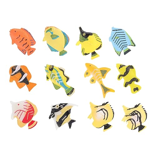 HONMEET 12Stücke Teiliges Tropische Fischmodelle Hochwertige Meerestier Dekoration für Kreative Lernspiele und Zierde für Zuhause HONMEET 12Stücke Teiliges Tropische Fischmodelle Hochwertige Meerestier Dekoration für Kreative Lernspiele und Zierde für Zuhause von HONMEET