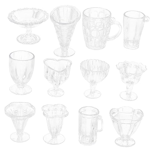 HONMEET 12Stücke Wasserbecher Winzige Kunststoffbecher für Puppenhaus Dekorative Küchenrequisiten Realistische Tassen für Mini Häuser HONMEET 12Stücke Wasserbecher Winzige Kunststoffbecher für Puppenhaus Dekorative Küchenrequisiten Realistische Tassen für Mini Häuser von HONMEET