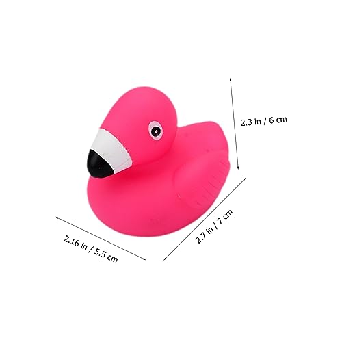 HONMEET 15 Stück Teiliges Badespielzeug Flamingo Weiche Bunte Quietschspielzeuge für Kinderbadewanne Schwimmende Duschtierchen Kreativität und Feinmotorik von HONMEET