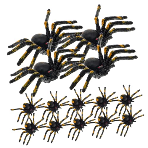 HONMEET 15 Stück Teiliges Kleine Realistische Spielzeugspinnen Bunte Halloween Grusel Deko Robustes Material für Party Kostümfest Scherzartikel und Horror Atmosphäre Drinnen und Draußen HONMEET 15 Stück Teiliges Kleine Realistische Spielzeugspinnen Bunte Halloween Grusel Deko Robustes Material für Party Kostümfest Scherzartikel und Horror Atmosphäre Drinnen und Draußen von HONMEET