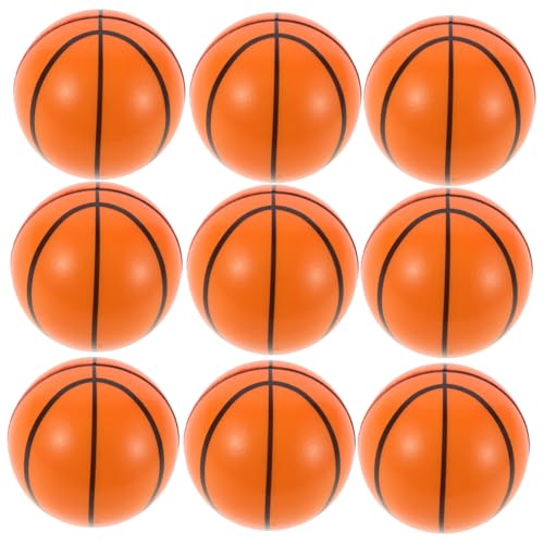 HONMEET 15Stücke Geschäumte Basketball Stressbälle für Entspannungsspielzeug für Stressabbau für Schule Büro und Partys Mini Buntem Design von HONMEET