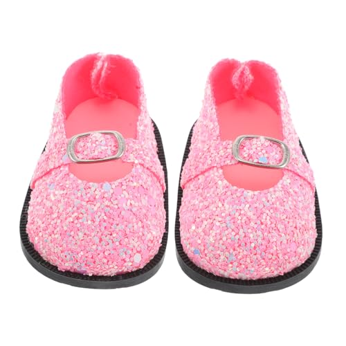 HONMEET 1Paar Glitzernde Schuhe für Puppen Puppendekorationszubehör Elegantes Anziehzubehör für Puppen Perfekter Sitz und Stil für Kreative Spielwelten von HONMEET