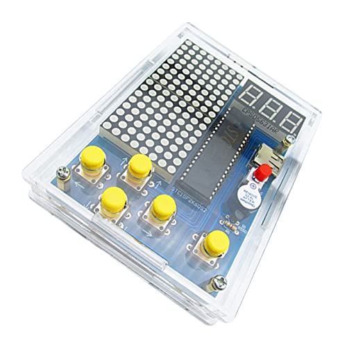 HONMEET 1Satz DIY Elektronik Bausatz für Handheld Spielkonsole Schweißkit für Kreative Bastler Fördert Lötfähigkeiten und Lernen für Erwachsene Blau von HONMEET