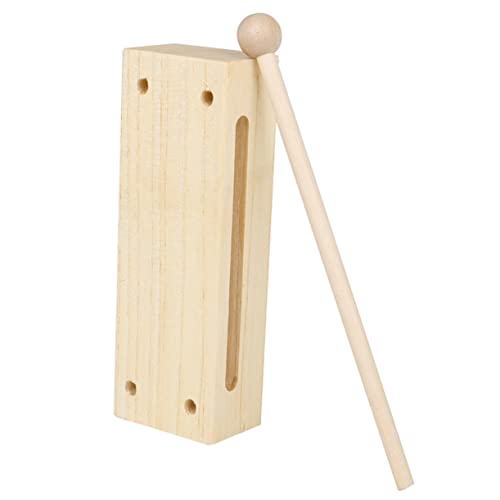 HONMEET 1Satz Holzblock Musikinstrumenten für Stimmige Percussion mit Schlägel Robustes Fördert Kreativität und Rhythmusentwicklung HONMEET 1Satz Holzblock Musikinstrumenten für Stimmige Percussion mit Schlägel Robustes Fördert Kreativität und Rhythmusentwicklung von HONMEET