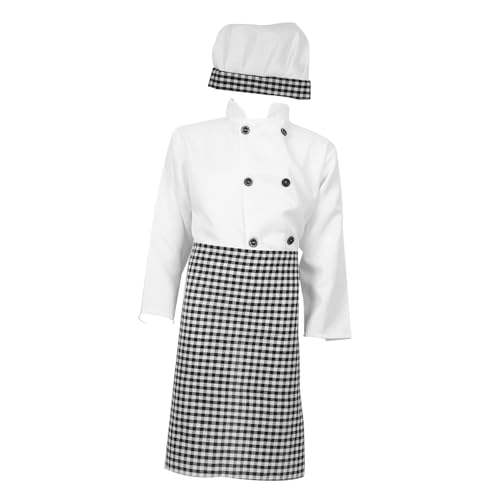 HONMEET Kochuniform Für Kinder Kinder-kochkostüm Satz Bäckermütze Schürze Koch-rollenspielkleidung Entwickeln Praktische Fähigkeiten HONMEET Kochuniform Für Kinder Kinder-kochkostüm Satz Bäckermütze Schürze Koch-rollenspielkleidung Entwickeln Praktische Fähigkeiten von HONMEET