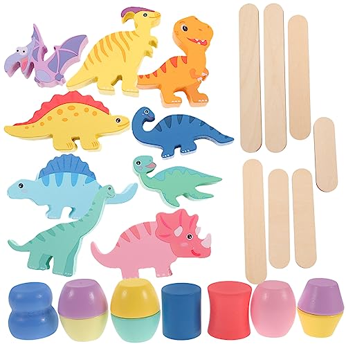 HONMEET 1Satz Kreatives Dinosaurier Stapelspielzeug für Kleinkinder Teiliges aus Holz Fördert Geduld und Vorstellungskraft für Lernspiele und Eltern Junge Mädchen Interaktion für Jungen HONMEET 1Satz Kreatives Dinosaurier Stapelspielzeug für Kleinkinder Teiliges aus Holz Fördert Geduld und Vorstellungskraft für Lernspiele und Eltern Junge Mädchen Interaktion für Jungen von HONMEET
