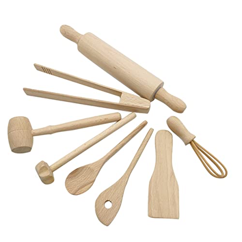 HONMEET 1Satz Küchenspielzeug aus Holz für Teiliges Geschirrspielzeug Fördert Kreativität und Hand Auge Koordination für Rollenspiele und Partys Sicher und Schadstofffrei HONMEET 1Satz Küchenspielzeug aus Holz für Teiliges Geschirrspielzeug Fördert Kreativität und Hand Auge Koordination für Rollenspiele und Partys Sicher und Schadstofffrei von HONMEET