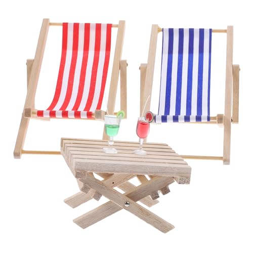 HONMEET 1Satz Liegestuhl für Puppenhaus Strandstühle Hochwertige Dekoration für Kinderzimmer und Miniaturspiele Langlebiges und Stoffmaterial HONMEET 1Satz Liegestuhl für Puppenhaus Strandstühle Hochwertige Dekoration für Kinderzimmer und Miniaturspiele Langlebiges und Stoffmaterial von HONMEET