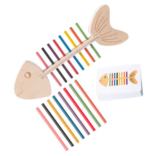 HONMEET 1Satz Montessori Holzspielzeug für Kleinkinder Farbsortierspielzeug mit Doppelseitigen Karten und Holzstäben Fördert Feinmotorik und Farben Lernen für Vorschulkinder HONMEET 1Satz Montessori Holzspielzeug für Kleinkinder Farbsortierspielzeug mit Doppelseitigen Karten und Holzstäben Fördert Feinmotorik und Farben Lernen für Vorschulkinder von HONMEET