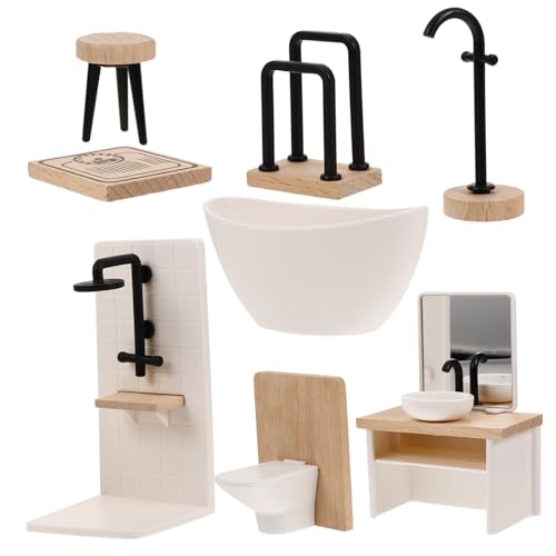 HONMEET 1Satz Puppenhaus Miniaturmöbel Set Teiliges Badezimmer Zubehör Dekorative Puppenhaus Requisiten für Kreative Spielmomente und Entwicklung Praktischer HONMEET 1Satz Puppenhaus Miniaturmöbel Set Teiliges Badezimmer Zubehör Dekorative Puppenhaus Requisiten für Kreative Spielmomente und Entwicklung Praktischer von HONMEET