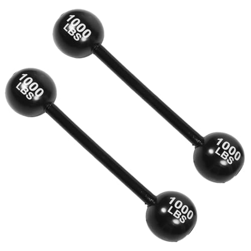 HONMEET 2 STÜCK Aufblasbare Hanteln PVC Dicke Barbell für Erwachsene Party Sportspielzeug Koordination und Aktivität von HONMEET
