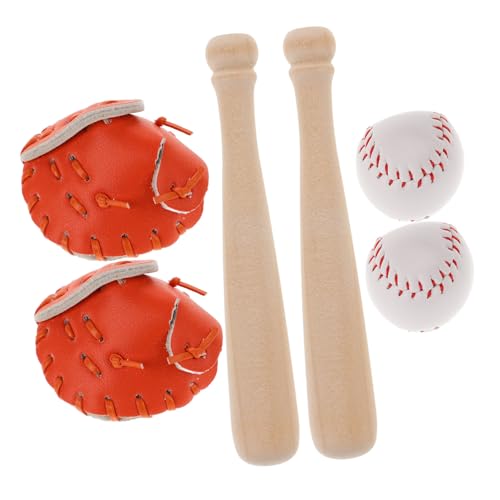 HONMEET 2 Sätze Baseball-Anzug klein Mini Puppenhaus Schaum für realistisch Rollenspielset Rollenspielzubehör Leder HONMEET 2 Sätze Baseball-Anzug klein Mini Puppenhaus Schaum für realistisch Rollenspielset Rollenspielzubehör Leder von HONMEET