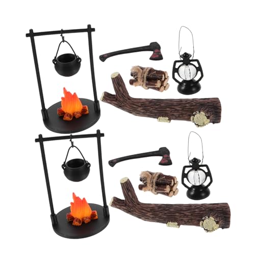 HONMEET 2 Sätze Miniatur Puppenhaus Hängender Ofen Set Rustikale Miniatur Holzofen Feuerstelle für Innen Dekoration Realistische Landschaftsaccessoires für Sammler HONMEET 2 Sätze Miniatur Puppenhaus Hängender Ofen Set Rustikale Miniatur Holzofen Feuerstelle für Innen Dekoration Realistische Landschaftsaccessoires für Sammler von HONMEET