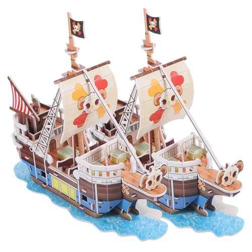 HONMEET 2 Sätze Papier Segelboot Puzzle DIY Piratenschiff Modell Bastelspiel für Erwachsene Kreatives Lernspielzeug Geduld und Beobachtung HONMEET 2 Sätze Papier Segelboot Puzzle DIY Piratenschiff Modell Bastelspiel für Erwachsene Kreatives Lernspielzeug Geduld und Beobachtung von HONMEET