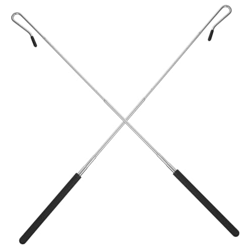 HONMEET 2 Stück Halbkörper Handpuppen Steuerstab Verstellbar Marionettenstab mit Stabilem Haken für Präzise Puppenarmpositionierung und Dynamische Puppensteuerung bei Aufführungen von HONMEET