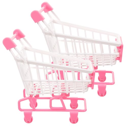 HONMEET 2 Stück Miniatur Einkaufskorb Kindgerechter Sicherer Kaufladen Wagen in Rosa Pädagogisches Rollenspiel Zubehör für Kleinkinder Fördert Eltern Junge Mädchen Interaktion und HONMEET 2 Stück Miniatur Einkaufskorb Kindgerechter Sicherer Kaufladen Wagen in Rosa Pädagogisches Rollenspiel Zubehör für Kleinkinder Fördert Eltern Junge Mädchen Interaktion und von HONMEET